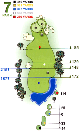 昆明春城高尔夫山地球场-第7洞